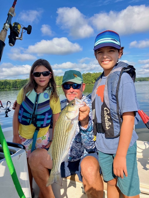 Lake Oconee Striper fishing